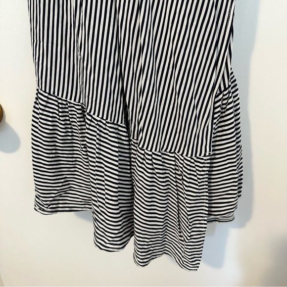 Lindy Bop Constance Navy Stripe Wrap Dress NEW - Picture 4 of 7